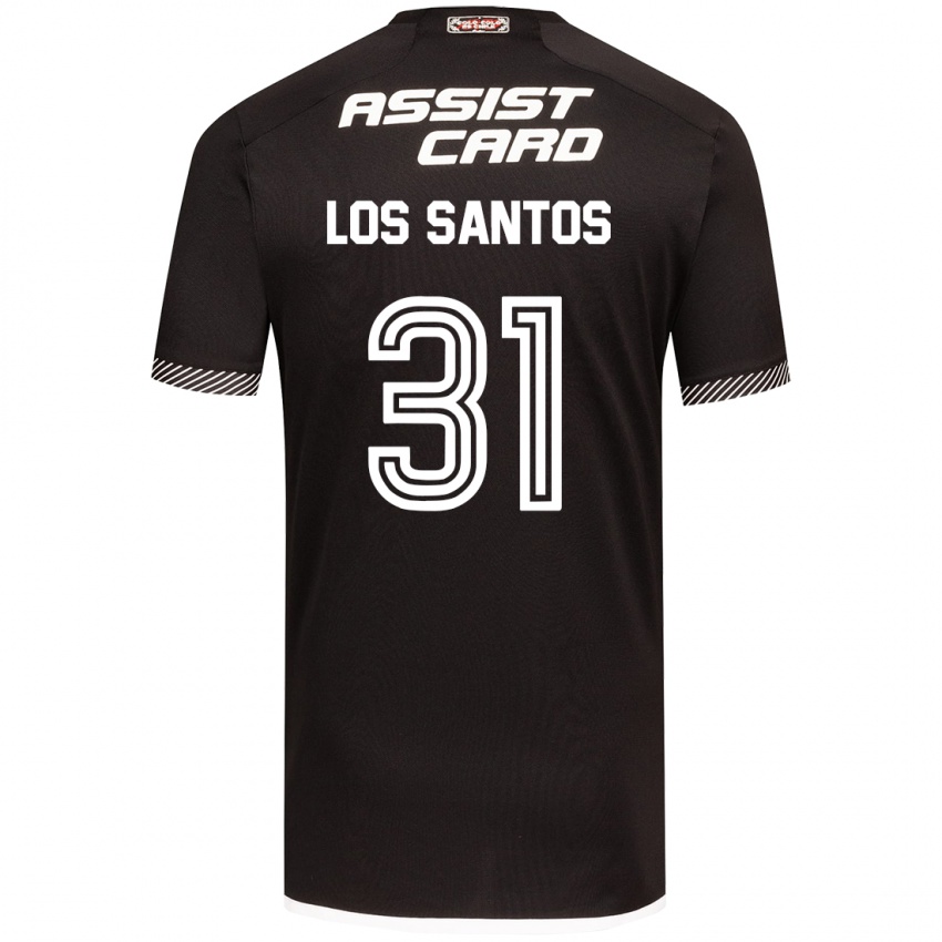 Niño Camiseta Matías De Los Santos #31 Blanco Negro 2ª Equipación 2024/25 La Camisa Argentina