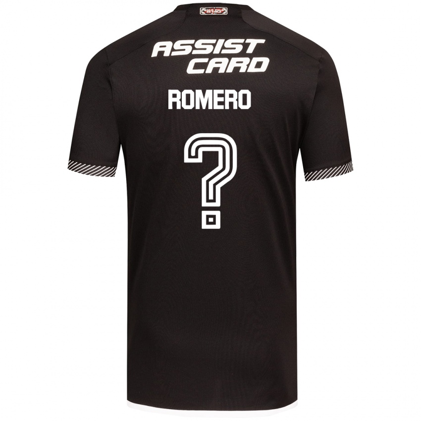 Niño Camiseta Enzo Romero #0 Blanco Negro 2ª Equipación 2024/25 La Camisa Argentina