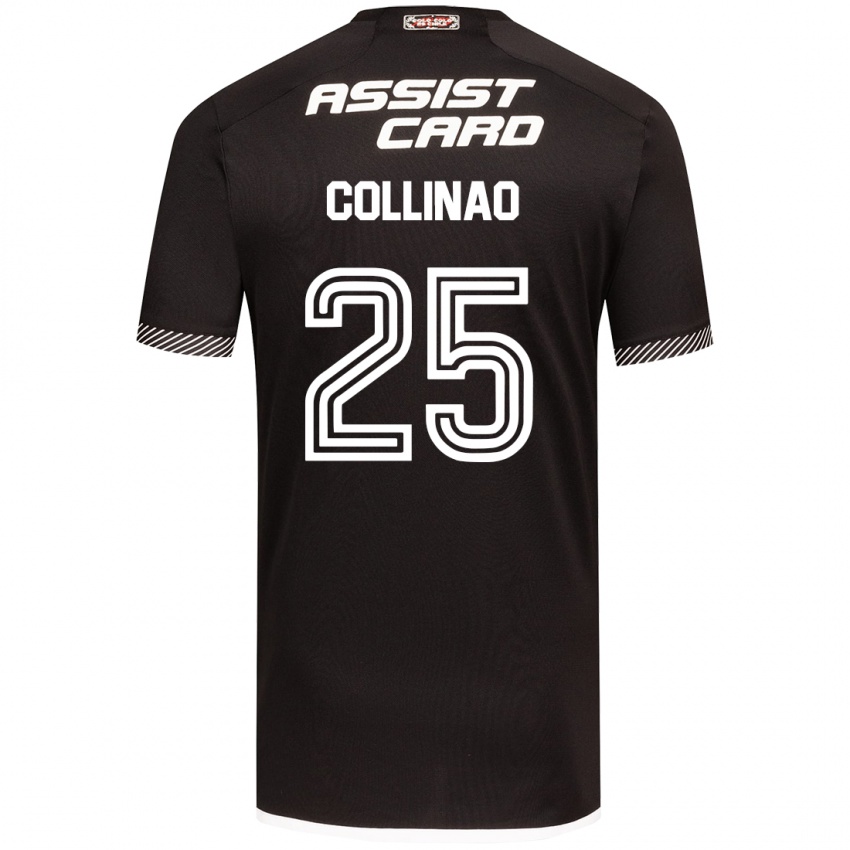 Niño Camiseta Margarita Collinao #25 Blanco Negro 2ª Equipación 2024/25 La Camisa Argentina