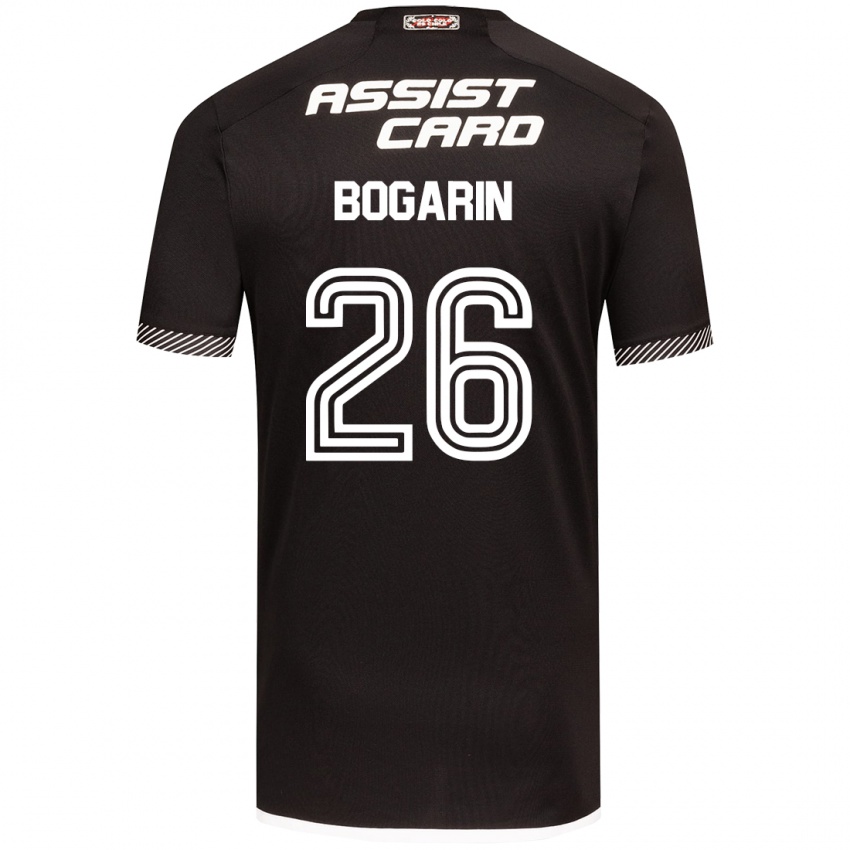 Niño Camiseta Dahiana Bogarín #26 Blanco Negro 2ª Equipación 2024/25 La Camisa Argentina