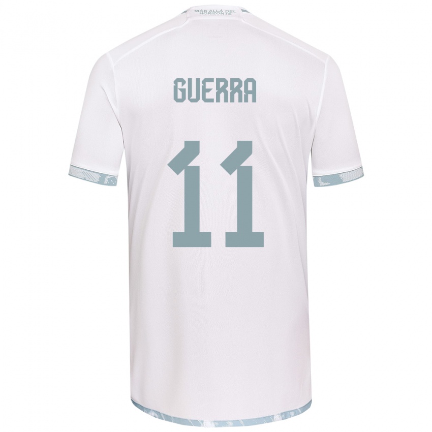 Niño Camiseta Nicolás Guerra #11 Gris Blanco 2ª Equipación 2024/25 La Camisa Argentina