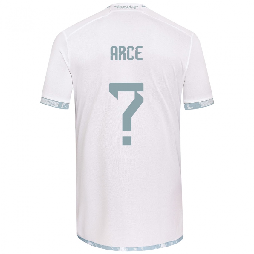 Niño Camiseta Agustín Arce #0 Gris Blanco 2ª Equipación 2024/25 La Camisa Argentina