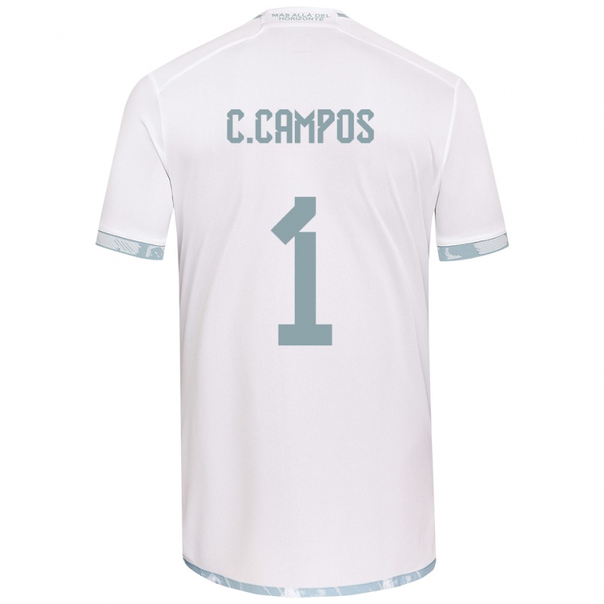 Niño Camiseta Cristóbal Campos #1 Gris Blanco 2ª Equipación 2024/25 La Camisa Argentina