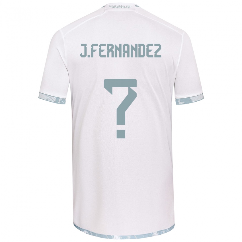 Niño Camiseta José Matías Fernández #0 Gris Blanco 2ª Equipación 2024/25 La Camisa Argentina