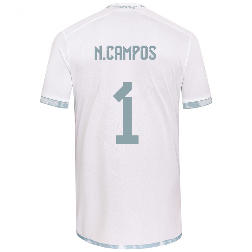 Niño Camiseta Natalia Campos #1 Gris Blanco 2ª Equipación 2024/25 La Camisa Argentina