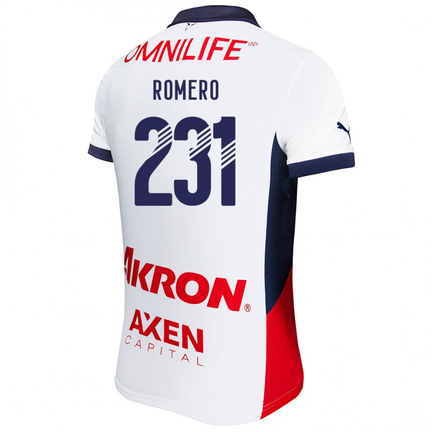 Niño Camiseta Ángel Romero #231 Blanco Rojo Azul 2ª Equipación 2024/25 La Camisa Argentina