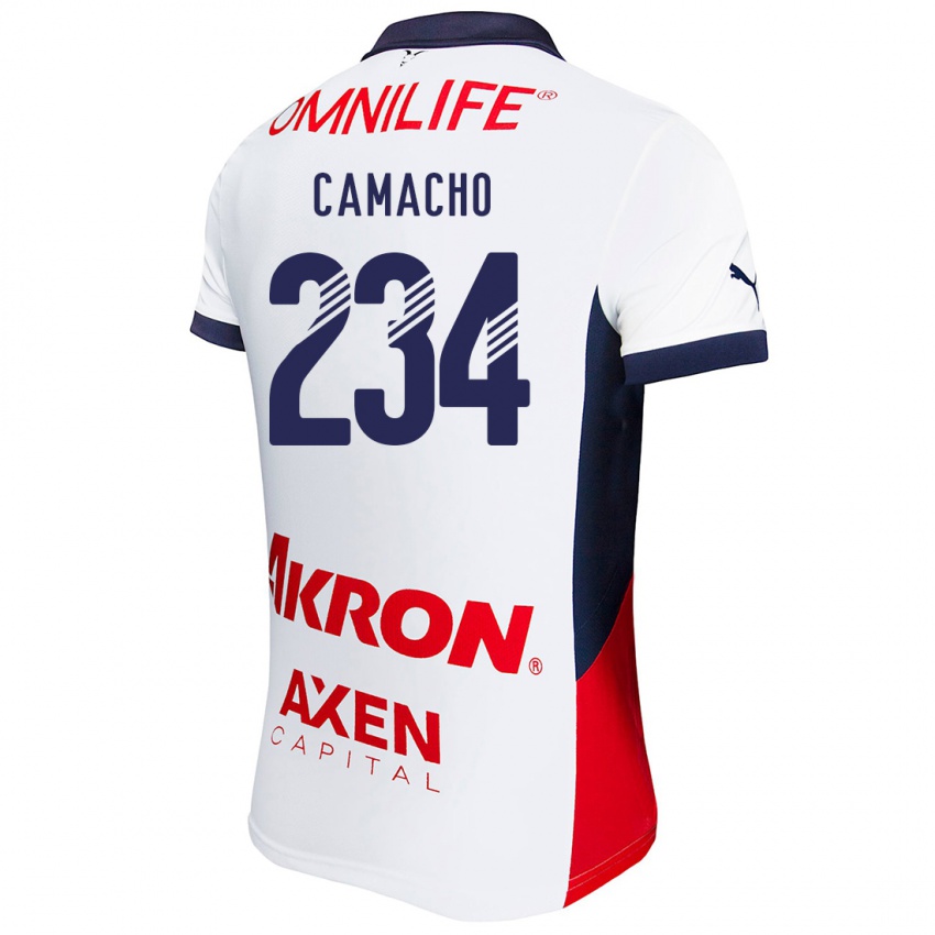 Niño Camiseta Xandor Camacho #234 Blanco Rojo Azul 2ª Equipación 2024/25 La Camisa Argentina