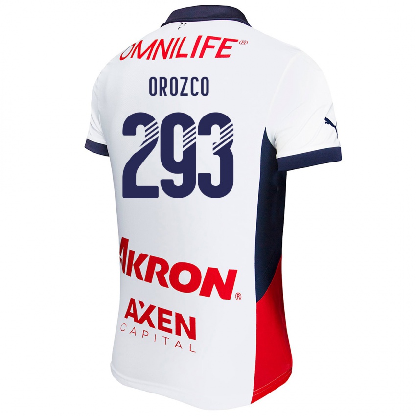 Niño Camiseta Yohan Orozco #293 Blanco Rojo Azul 2ª Equipación 2024/25 La Camisa Argentina