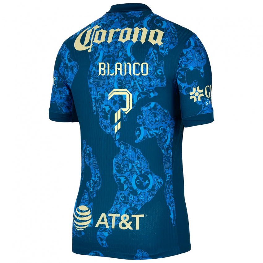 Niño Camiseta Lionel Blanco #0 Azul Amarillo 2ª Equipación 2024/25 La Camisa Argentina