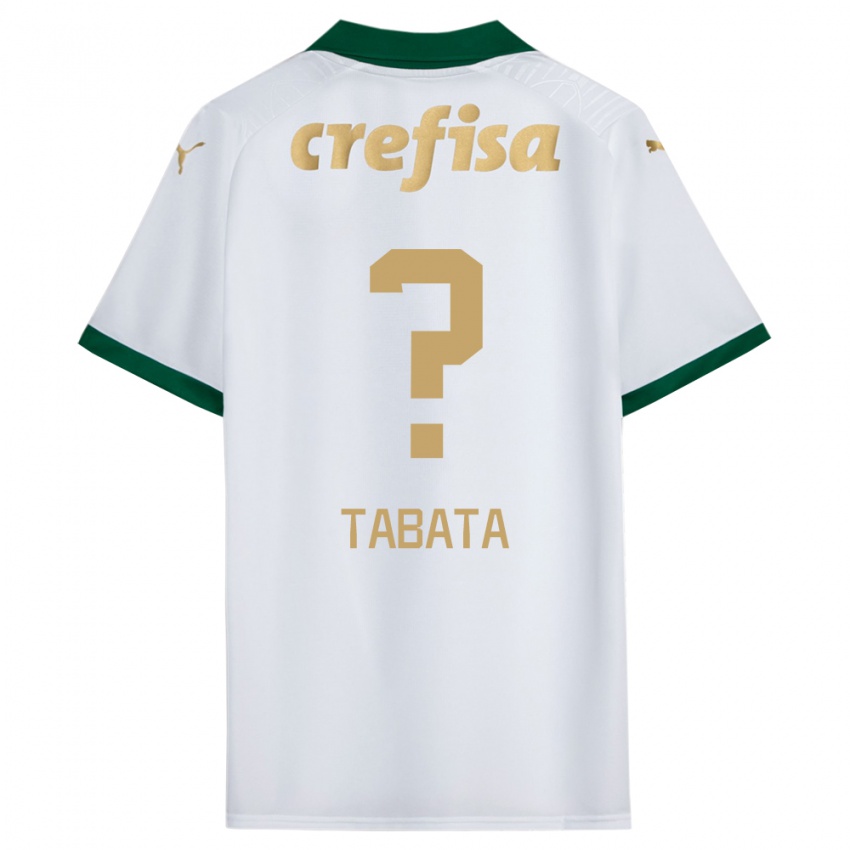 Niño Camiseta Bruno Tabata #0 Blanco Verde 2ª Equipación 2024/25 La Camisa Argentina