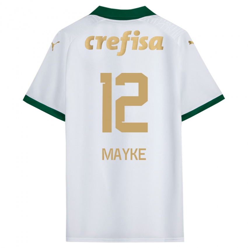 Niño Camiseta Mayke #12 Blanco Verde 2ª Equipación 2024/25 La Camisa Argentina