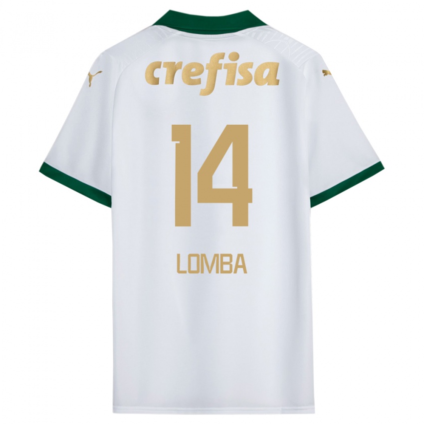 Niño Camiseta Marcelo Lomba #14 Blanco Verde 2ª Equipación 2024/25 La Camisa Argentina