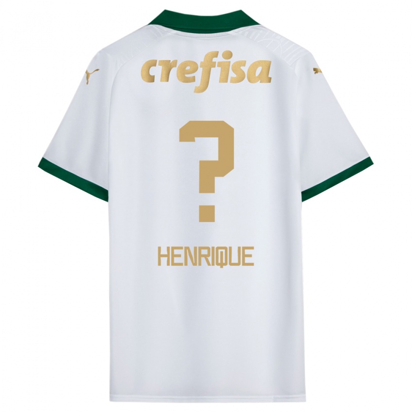 Niño Camiseta Zé Henrique #0 Blanco Verde 2ª Equipación 2024/25 La Camisa Argentina