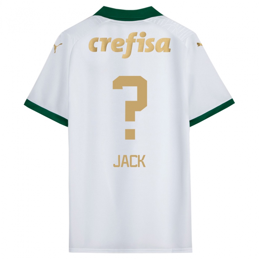 Niño Camiseta Fellipe Jack #0 Blanco Verde 2ª Equipación 2024/25 La Camisa Argentina