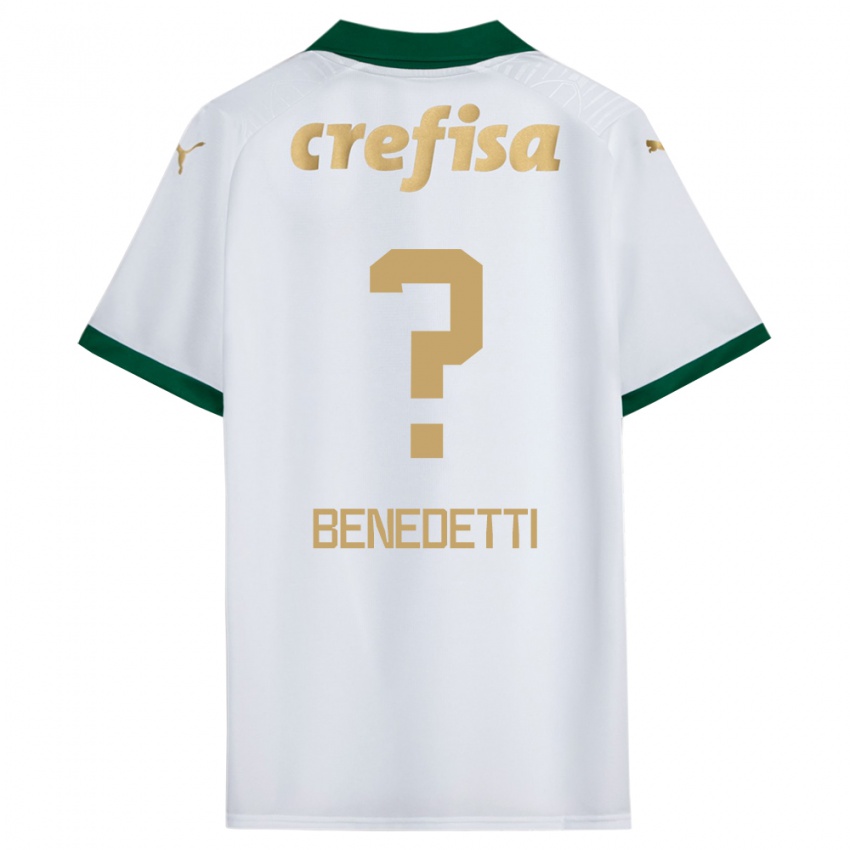 Niño Camiseta Luis Benedetti #0 Blanco Verde 2ª Equipación 2024/25 La Camisa Argentina