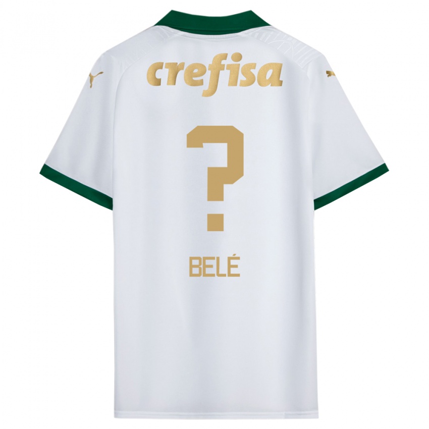 Niño Camiseta Erick Belé #0 Blanco Verde 2ª Equipación 2024/25 La Camisa Argentina