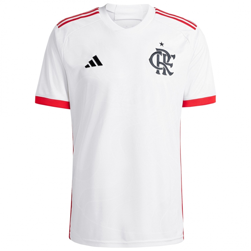 Niño Camiseta Daniel Rogério #0 Blanco Rojo 2ª Equipación 2024/25 La Camisa Argentina