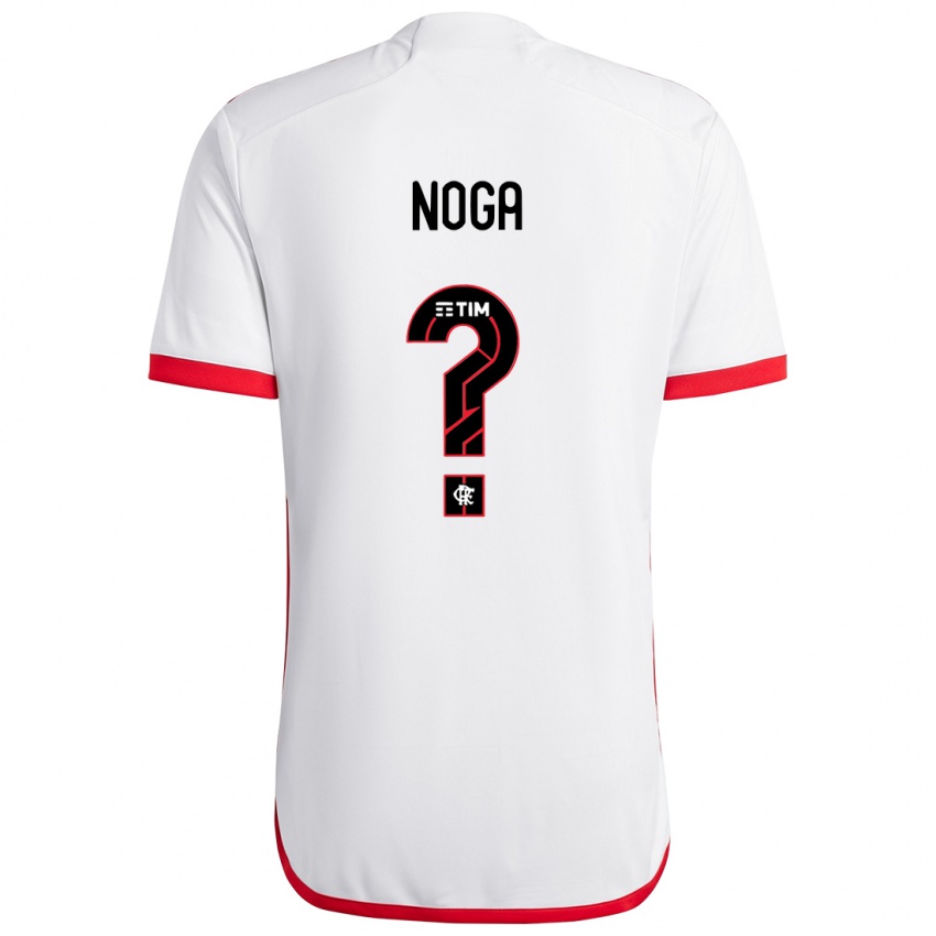 Niño Camiseta Gabriel Noga #0 Blanco Rojo 2ª Equipación 2024/25 La Camisa Argentina