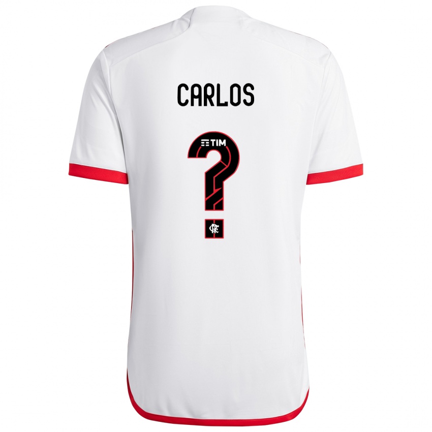 Niño Camiseta Jean Carlos #0 Blanco Rojo 2ª Equipación 2024/25 La Camisa Argentina