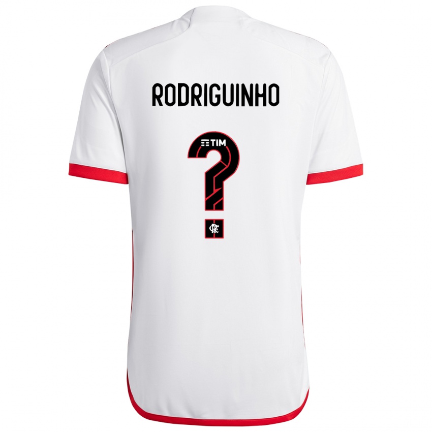 Niño Camiseta Rodriguinho #0 Blanco Rojo 2ª Equipación 2024/25 La Camisa Argentina