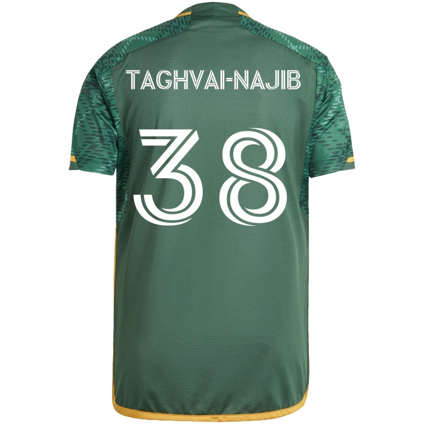 Hombre Camiseta Braxton Taghvai-Najib #38 Verde Naranja 1ª Equipación 2024/25 La Camisa Argentina