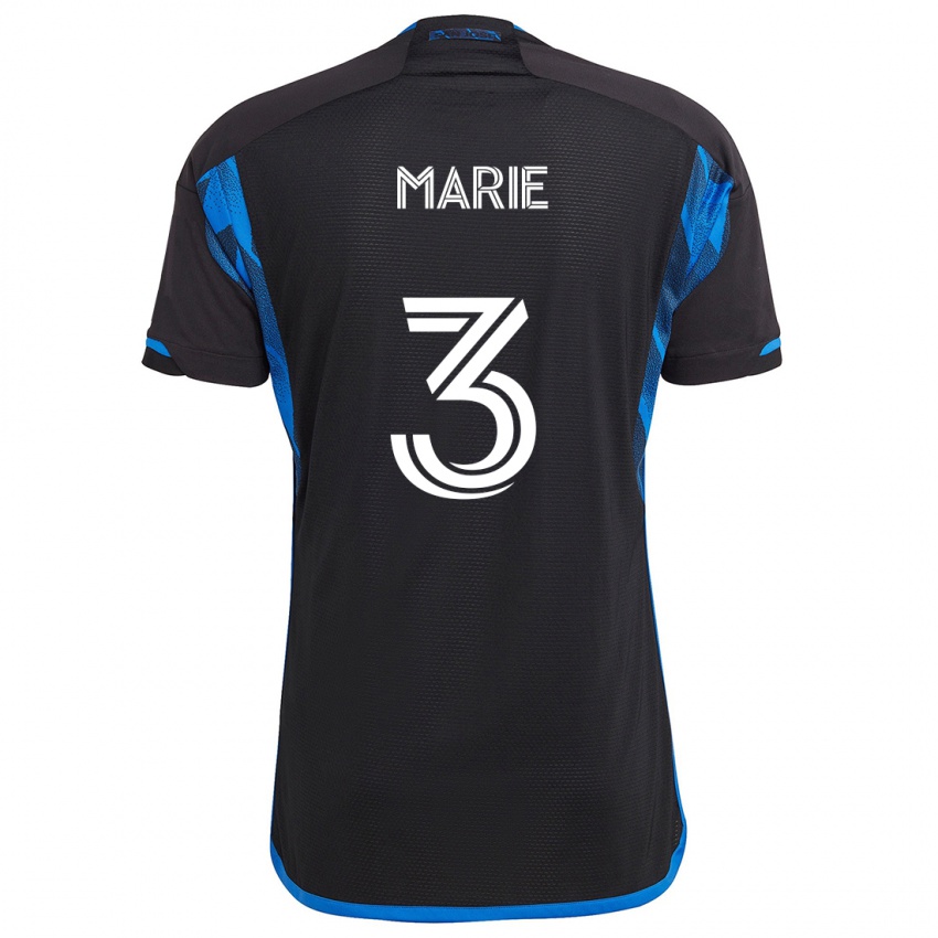 Hombre Camiseta Paul Marie #3 Azul Negro 1ª Equipación 2024/25 La Camisa Argentina