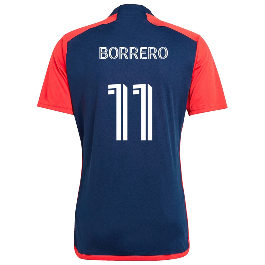 Hombre Camiseta Dylan Borrero #11 Azul Rojo 1ª Equipación 2024/25 La Camisa Argentina