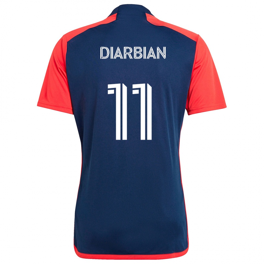 Hombre Camiseta Gevork Diarbian #11 Azul Rojo 1ª Equipación 2024/25 La Camisa Argentina