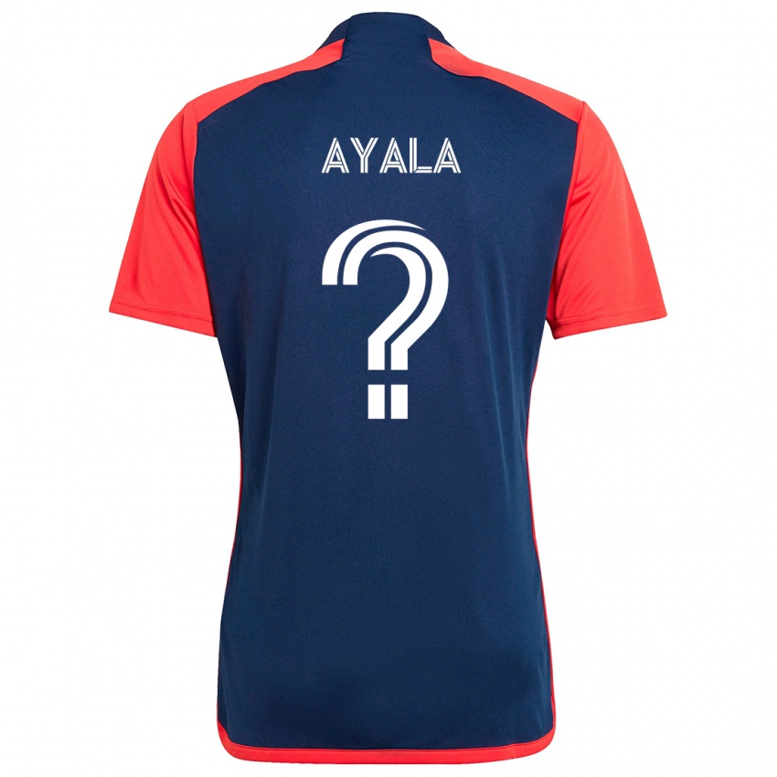 Hombre Camiseta Paolo Ayala #0 Azul Rojo 1ª Equipación 2024/25 La Camisa Argentina