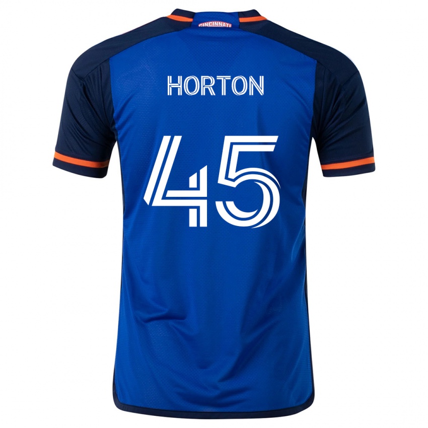 Hombre Camiseta Philip Horton #45 Azul Blanco 1ª Equipación 2024/25 La Camisa Argentina