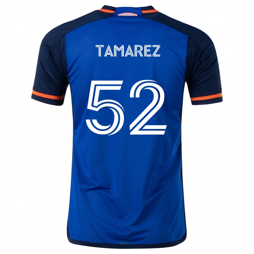 Hombre Camiseta Lucas Tamarez #52 Azul Blanco 1ª Equipación 2024/25 La Camisa Argentina