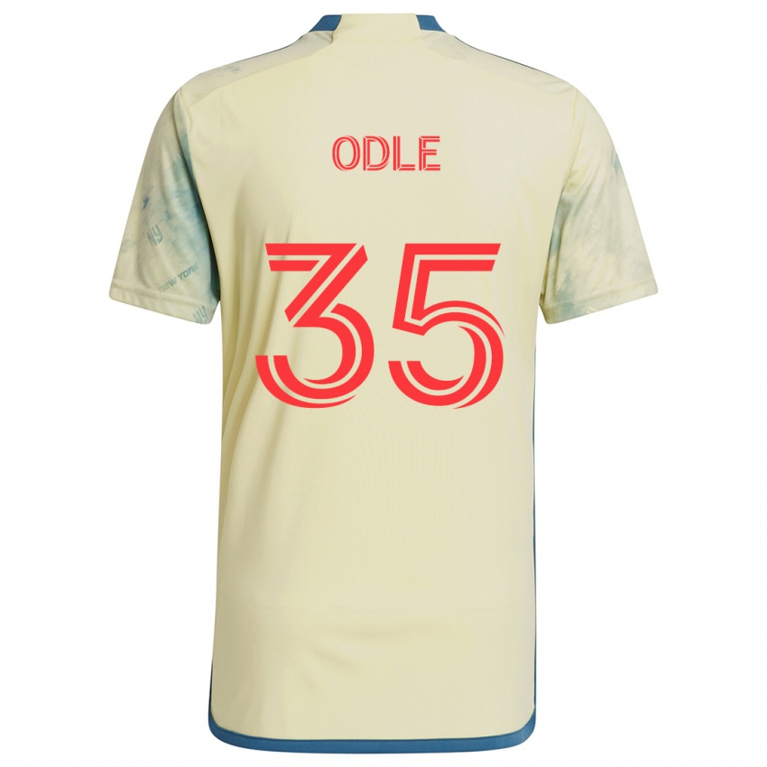 Hombre Camiseta Dallas Odle #35 Amarillo Rojo Azul 1ª Equipación 2024/25 La Camisa Argentina