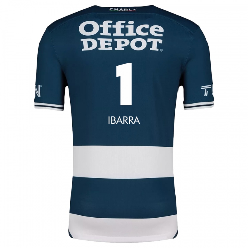 Hombre Camiseta Fabiola Ibarra #1 Azul Blanco 1ª Equipación 2024/25 La Camisa Argentina