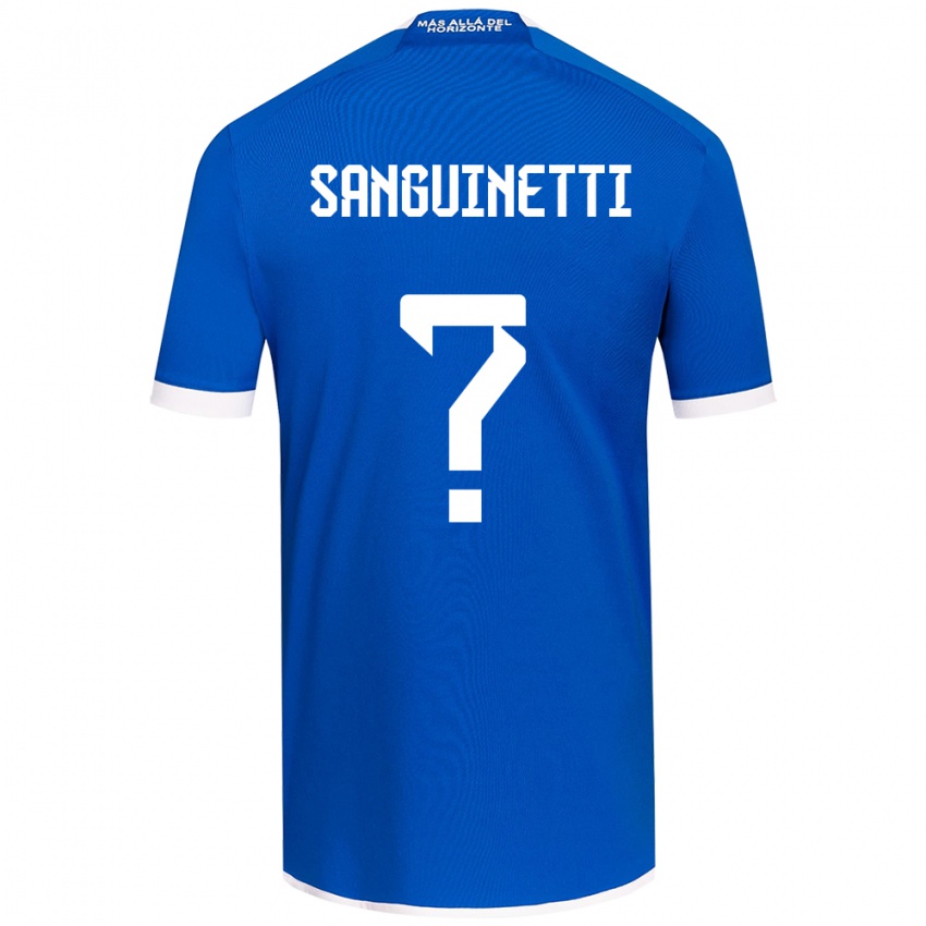 Hombre Camiseta Fernando Osorio Sanguinetti #0 Azul Blanco 1ª Equipación 2024/25 La Camisa Argentina