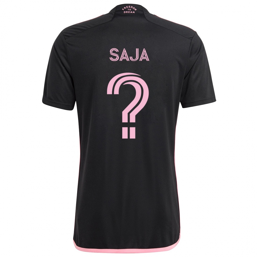 Hombre Camiseta Mateo Saja #0 Negro 2ª Equipación 2024/25 La Camisa Argentina