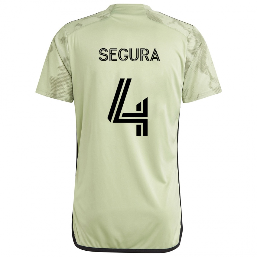 Hombre Camiseta Eddie Segura #4 Verde Claro 2ª Equipación 2024/25 La Camisa Argentina