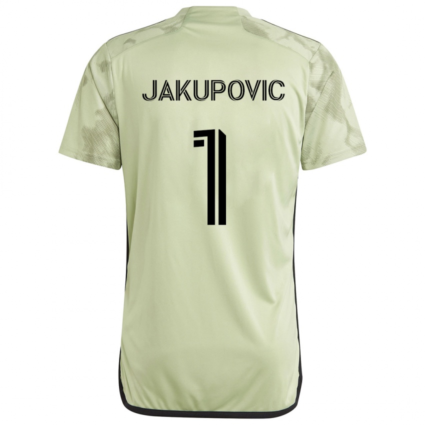 Hombre Camiseta Eldin Jakupovic #1 Verde Claro 2ª Equipación 2024/25 La Camisa Argentina