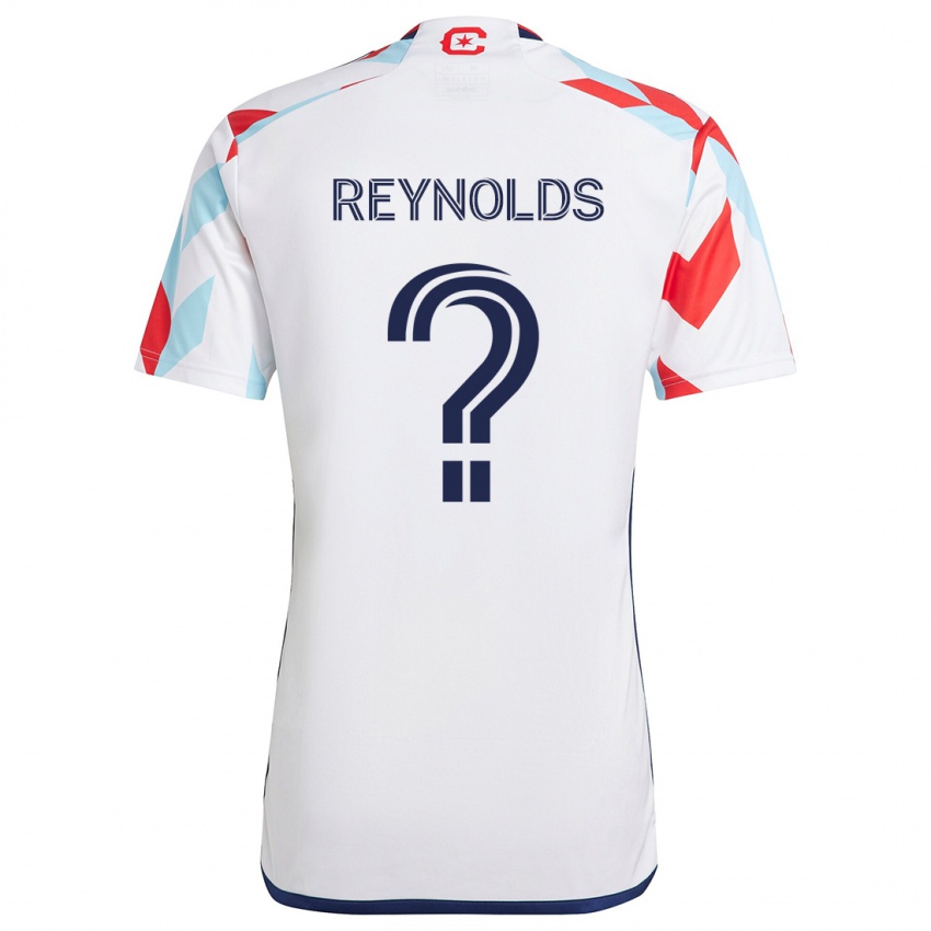 Hombre Camiseta Justin Reynolds #0 Blanco Rojo Azul 2ª Equipación 2024/25 La Camisa Argentina