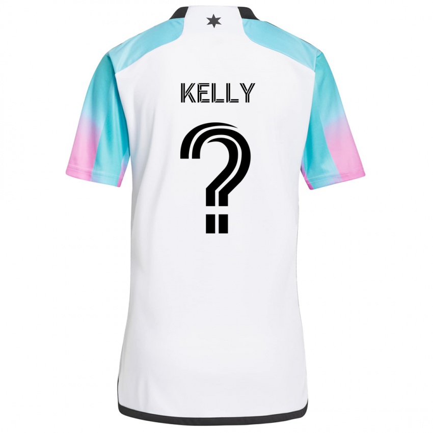 Hombre Camiseta Oliver Kelly #0 Blanco Azul Negro 2ª Equipación 2024/25 La Camisa Argentina