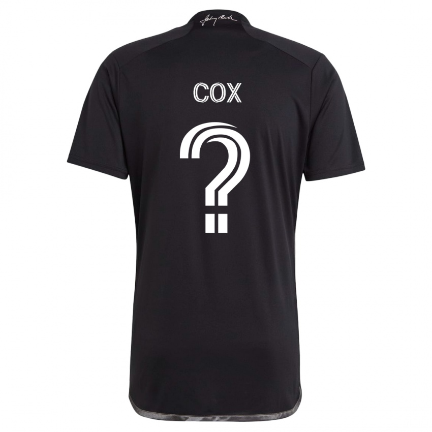 Hombre Camiseta Justin Cox #0 Negro 2ª Equipación 2024/25 La Camisa Argentina