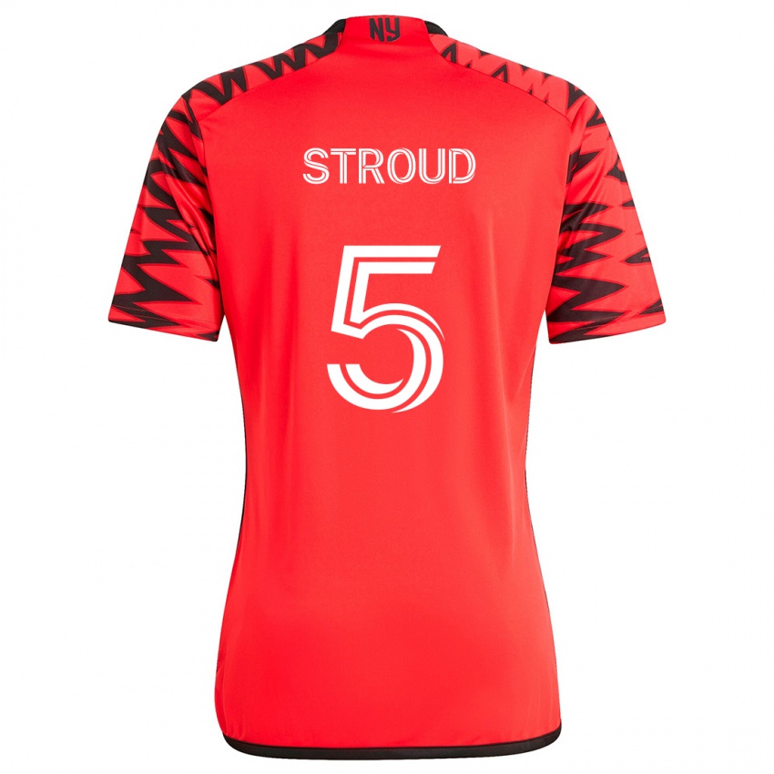 Hombre Camiseta Peter Stroud #5 Rojo Negro Blanco 2ª Equipación 2024/25 La Camisa Argentina