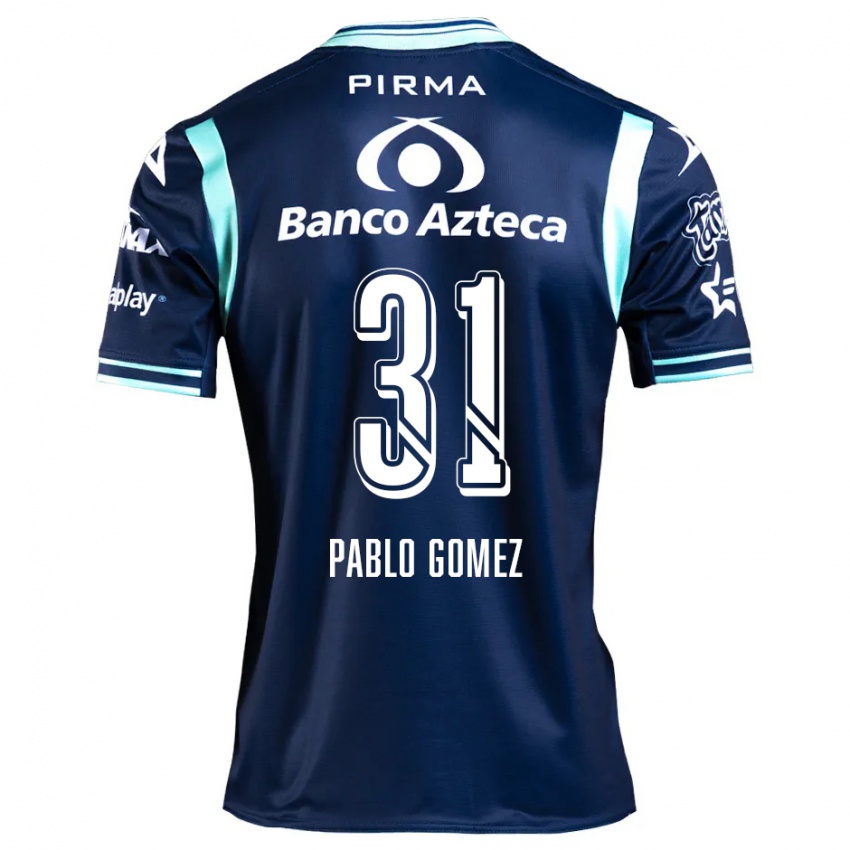 Hombre Camiseta Juan Pablo Gómez #31 Azul Marino 2ª Equipación 2024/25 La Camisa Argentina