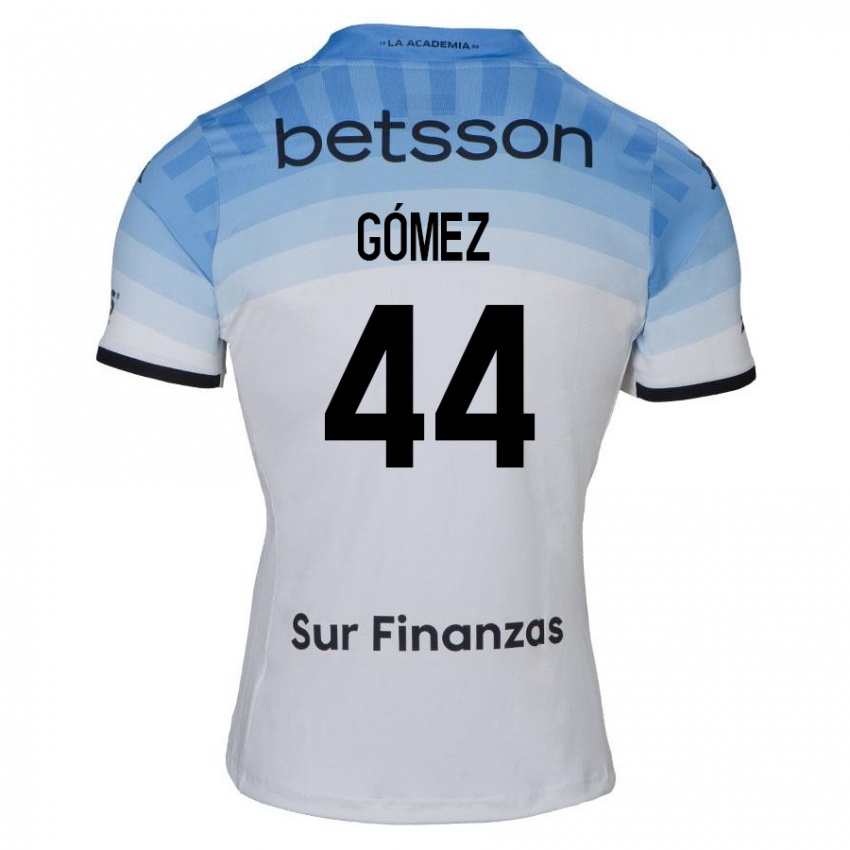 Hombre Camiseta Francisco Gómez #44 Blanco Azul Negro 2ª Equipación 2024/25 La Camisa Argentina