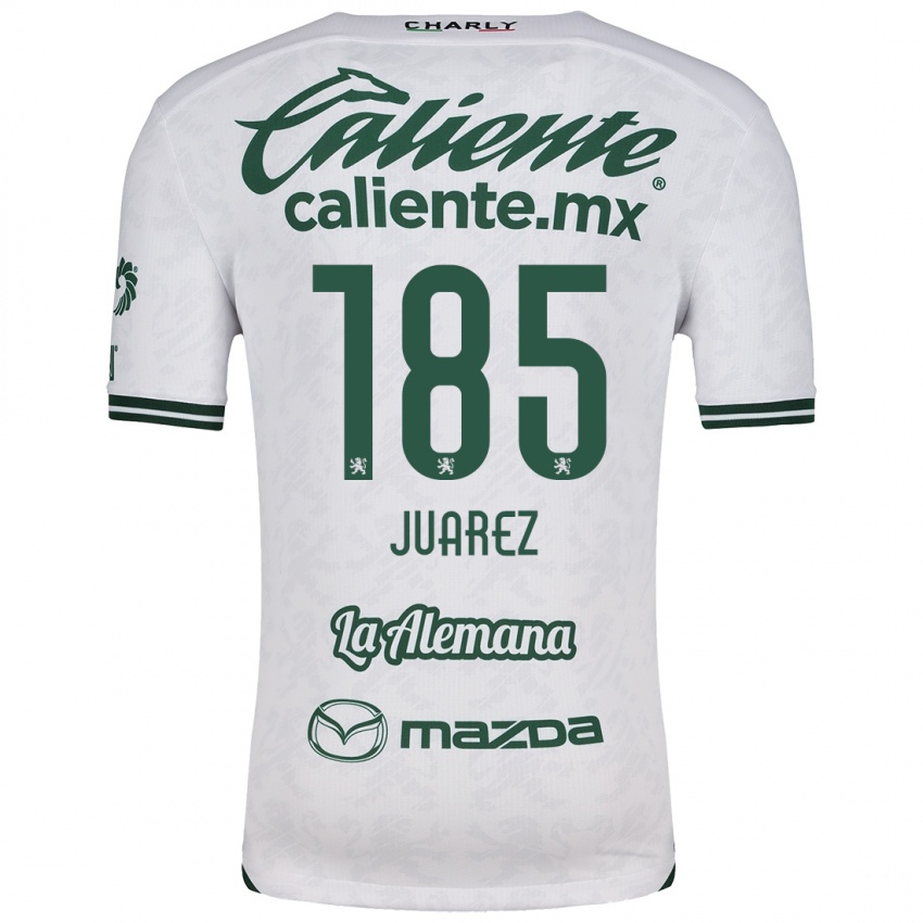 Hombre Camiseta Moisés Juárez #185 Blanco Verde 2ª Equipación 2024/25 La Camisa Argentina