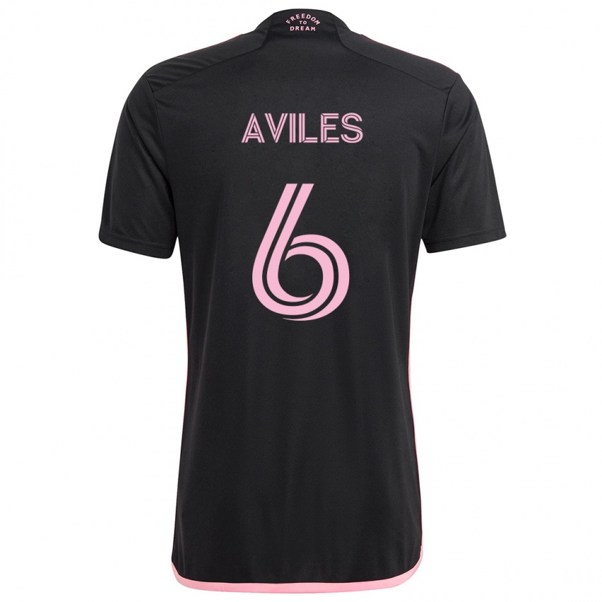 Mujer Camiseta Tomás Avilés #6 Negro 2ª Equipación 2024/25 La Camisa Argentina