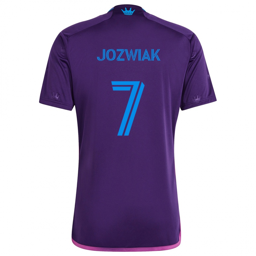 Mujer Camiseta Kamil Józwiak #7 Azul Morado 2ª Equipación 2024/25 La Camisa Argentina