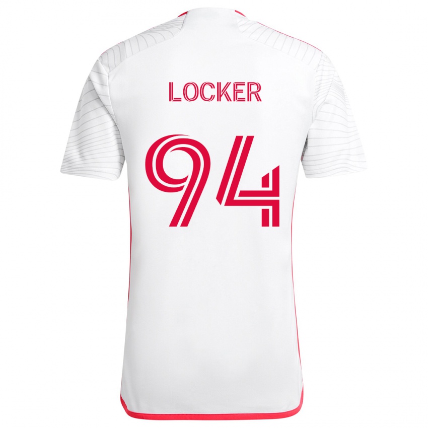 Mujer Camiseta Carson Locker #94 Blanco Rojo 2ª Equipación 2024/25 La Camisa Argentina