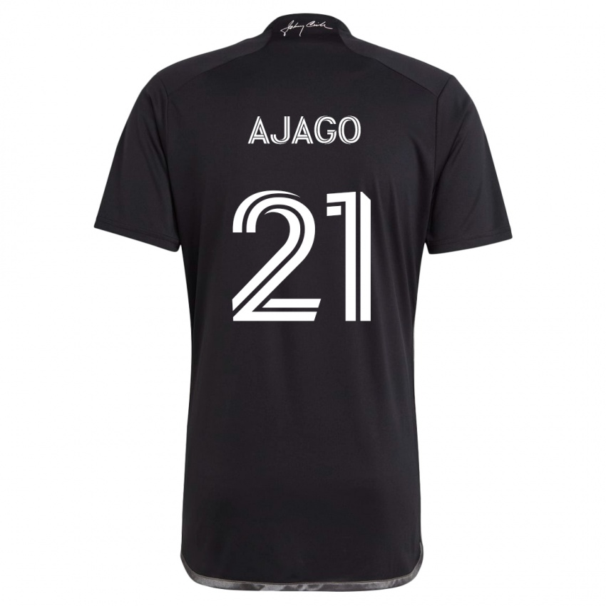 Mujer Camiseta Forster Ajago #21 Negro 2ª Equipación 2024/25 La Camisa Argentina