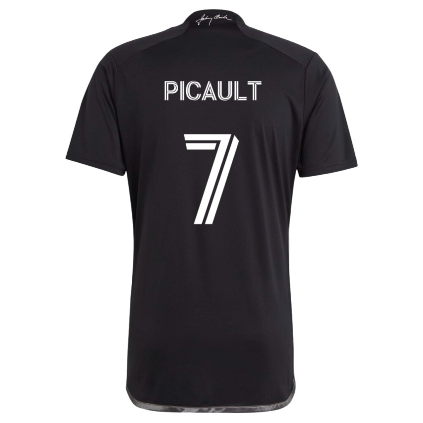 Mujer Camiseta Fafà Picault #7 Negro 2ª Equipación 2024/25 La Camisa Argentina