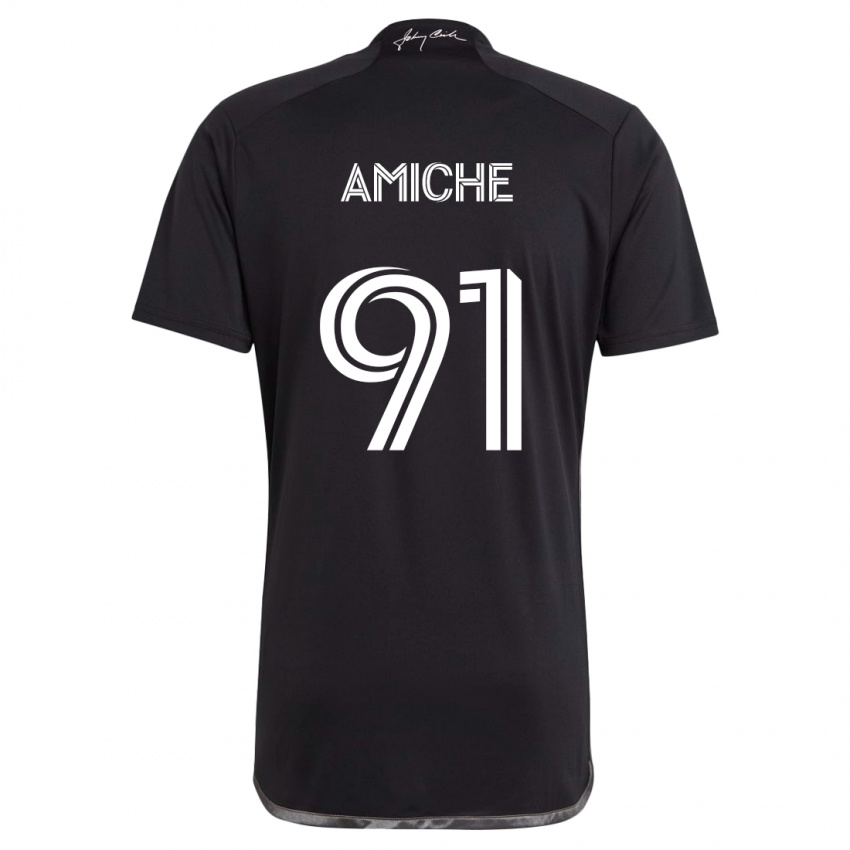 Mujer Camiseta Kemy Amiche #91 Negro 2ª Equipación 2024/25 La Camisa Argentina